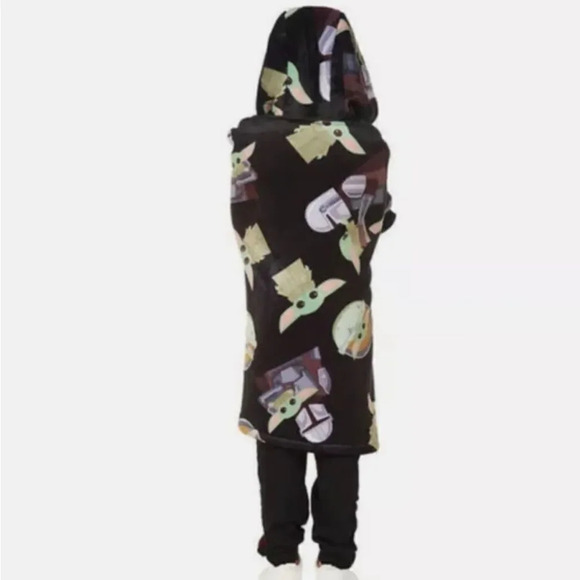 #14 Star Wars Kids Oversized Hoodie Baby Yoda Grogu Mandalorian - Picture 7 of 9